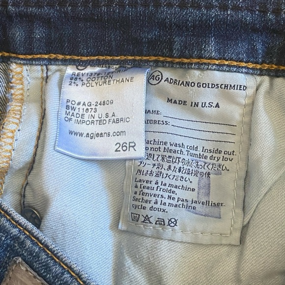 SOLD Adriano Goldschmied Women's Distressed Jeans 26R Skinny - Picture 5 of 13